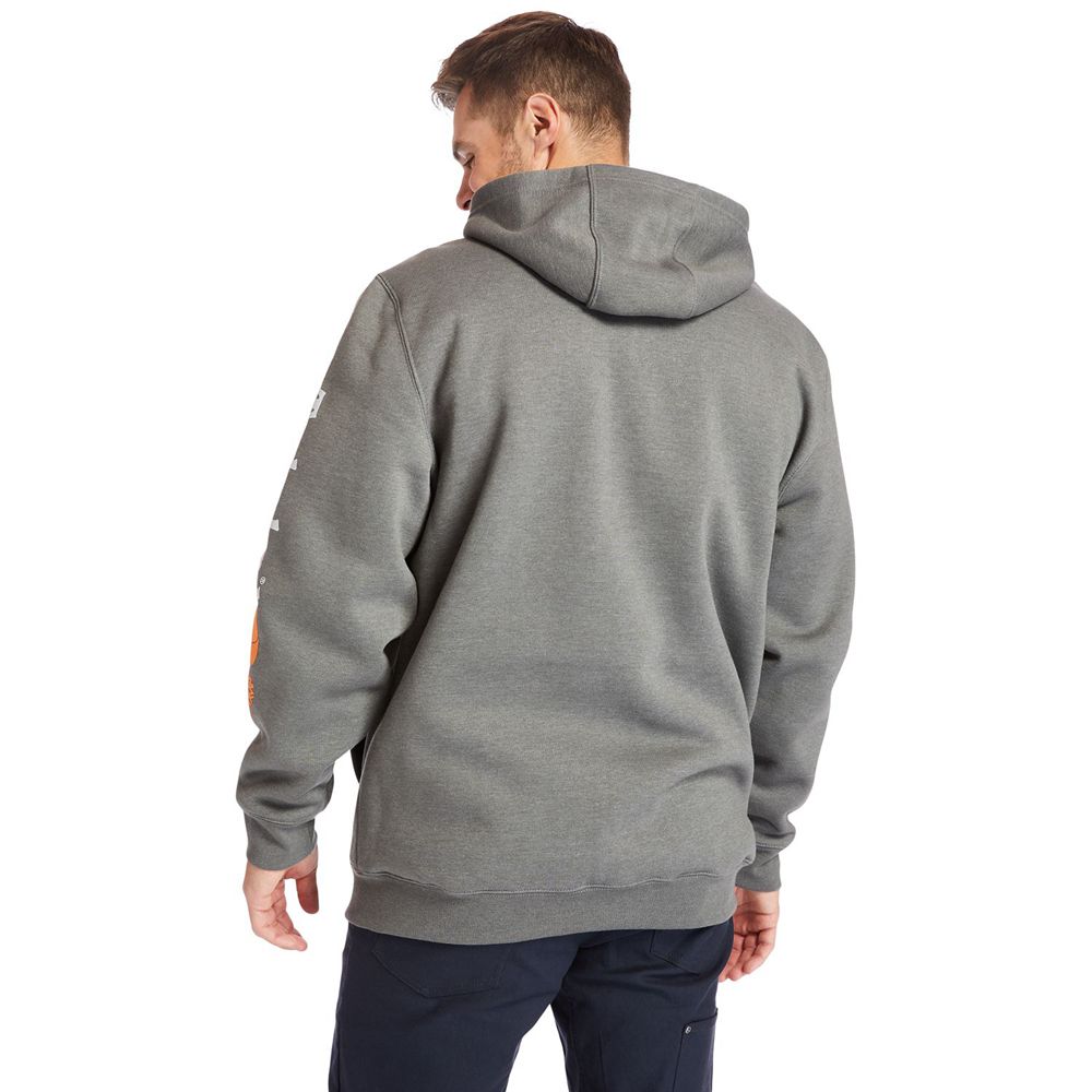 Sudadera Timberland Hombre Pro® Big & Tall Hood Honcho Full-Zip Hoodie Gris - Chile UID-653781